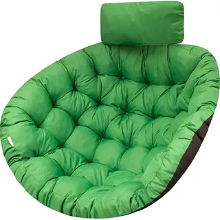 Schaukelkissen Moon Schaukelauflagen Hängeschaukel Hängesessel Polster Kissen Auflagen Gartenmöbel Kissen Gartenschaukel Wintergarten Innen /Aussen Indoor/Outdoor Grün Oxford - Grün