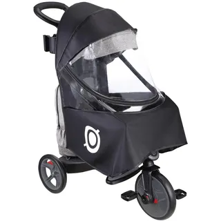 GLOBBER Explorer Trike Regenschutz Explorer Trike 4in1 4in1 Deluxe PLAY Foldable 4in1 Schwarz
