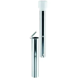 Schneider Bodenhülse Aluminium Silber