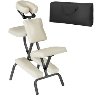 tectake Massagestuhl , 80 x 50 x 105 cm, beige , Beige , Metall , 50x105x80 cm , Freizeit & Co, Wellness & Gesundheit, Gesundheit