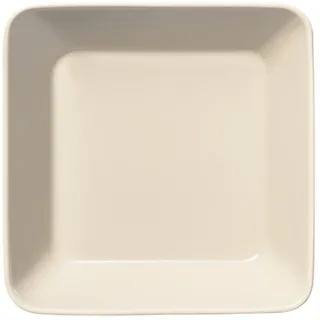 Iittala Teema Quadratischer Teller Schale aus Porzellan in der Farbe Beige, Maße: 16,4cm x 16,4cm x 4,4cm, 1061229