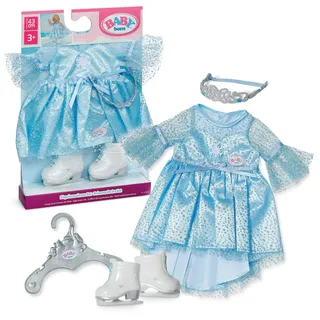 BABY BORN Eisprinzessinnen Set mit Glitzerkleid, Tiara und Schlittschuhen für 43cm Puppen