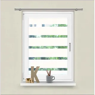 Gardinenbox Fensterfolie selbsthaftend Streifen 10 cm 67x200 cm Sichtschutzfolie Anti-UV statische Haftung Folie selbstklebend 201916000
