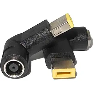 helpers lab Netzkabel Ladegerät Laptop Adapter Spitze Stecker Konverter für Lenovo Thinkpad Edge Helix IdeaPad Chromebook Yoga weiblich 7,9 x 5,5 mm bis eckiger Stecker (2-Pack)