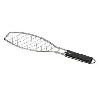 Leopold Vienna Grillkorb 45 cm Edelstahl Silber/Weiß