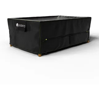 Juskys Gartenmöbelabdeckung CoverSafe Pro schwarz , Schwarz , Kunststoff , 140x75x220 cm , Gartenzubehör, Abdeckung für Gartenmöbel