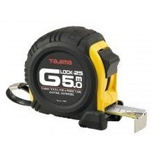 Tajima G5P50MY Maßband schlagfest/stoßfest, 0.2 W, 0.5 V, schwarz, 5 m x 25 mm