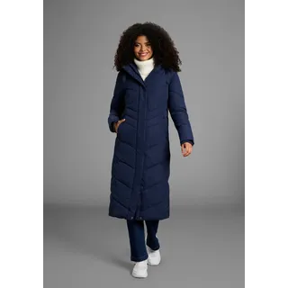 KangaROOS Steppmantel Langer Wintermantel mit seitlichen Knöpfen und Kapuze