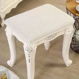 Stretch Hocker Stuhlbezug Runder/Quadratisch Sitzhocker Bezug Luxuriöser Hocker Protector Bezug Waschbarer Drehbarer Stuhlbezug Für Stuhlkissen Stuhlschutz Haushalt Zubehör ( Color : #2 , Size : 30x40