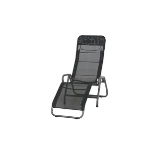 Siena Garden Bito Klappliege 139 x 72 x 118 cm Schwarz