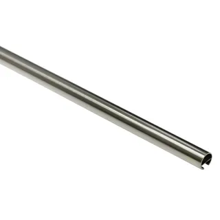 GARDINIA Gardinenstange mit Innenlauf I Ø 16 mm Edelstahl-Optik 160 cm,