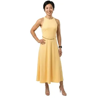 Armani Exchange Maxikleid Gelb 44