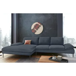 W.Schillig Eckcouch Chenille 3-Sitzer Blau