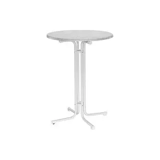 MFG Freizeitmöbel Stehtisch rund Spanplatte weiß, marmor 80,0 x 80,0 x 110,0 cm, 1 St.