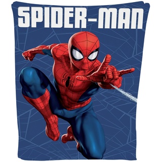 Disney Spiderman-Web-Fleece-Decke, Überwurf, superweich, Bettzubehör, Geschenk für Jungen und Kinder, Marvel Hero