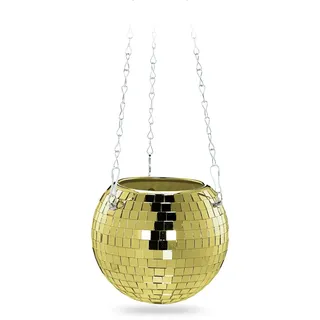 Relaxdays Discokugel 15,5 x 15,5 x 14,5 cm Gold