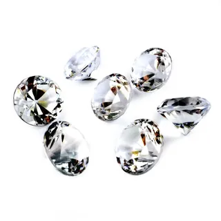Kristall Glas Diamant,30 Stück Deko Diamanten Klare Kristall Glas Diamant Dekosteine Decorative Diamonds für Hochzeitsbevorzugung Dekorationen Wohnkultur Partydekoration Schaufensterdekoration