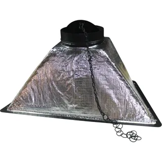 Isolierte Schornsteinhaube B 90 x T 49 x H 43 - Rauchgasabzug Ø 25 cm