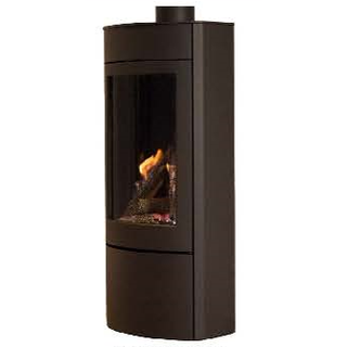 Wanders Gaskamin TALI XL | Frontscheibe | flache Seiten | Erdgas LL | 6 kW