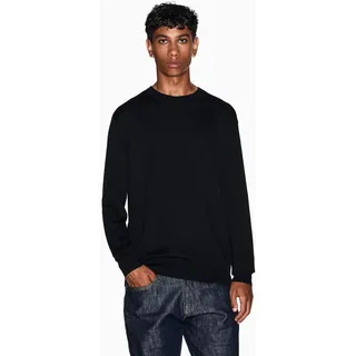 Armani Exchange Herren Icon Project, Embroidered Logo Pullover, Schwarz, XL