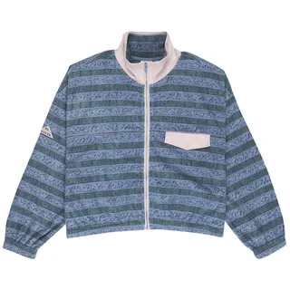 Fleecepullover QUIKSILVER "Kedai", Damen, Gr. XS, ashley blau kedai stripe, Obermaterial: 100% Microfaser;, Sweatshirts Fleecepullover