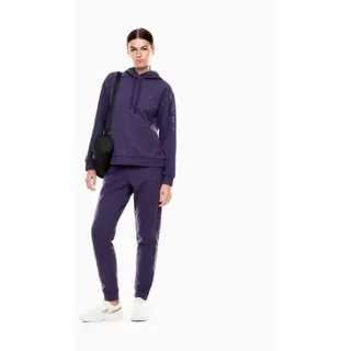 EA7 für Damen. 7W000789_AF18880 Fliederfarbener Trainingsanzug aus Baumwollmischung (XXS), Lässig, Sportlich, Multisport, Polyester, Langarm