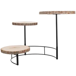 PRETYZOOM Kuchen Etagere Aus Holz Mehrstufiger Dessertständer Für Hochzeiten Geburtstage Und Partys 53.00 X 40.00 X 35.00 cm Als Servierregal Und Dekoration