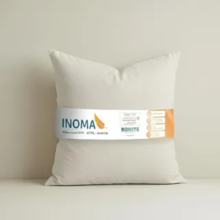 INOMA Wellness-Kissen Capri 80x80 cm, Hotel Kissen, Ultra Soft Federn Daunen Mischung (90% Federn, 10% Daunen), Made in Germany, Oeko-TEX, allergikerfreundlich, atmungsaktiv, Frühling/Sommer/Herbst
