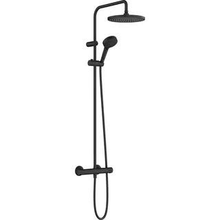 Hansgrohe Vernis Blend Duschsystem 240 1-jet mit Thermostat Mattschwarz 26428670