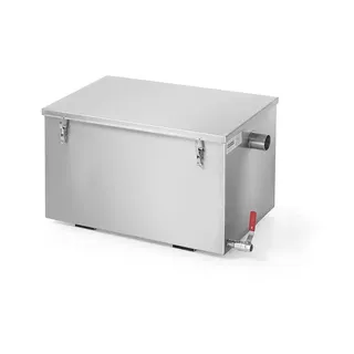 HENDI Fettabscheider, Ölabscheider, Öl-Separator, Fettfilter, Öl-Wasserabscheider, 60L, 728x416x(H)398mm, Edelstahl