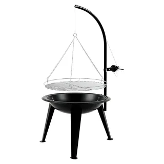 Schwenkgrill mit Grillrost Ø 55 cm und Feuerschale