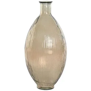 Home ESPRIT Vase, Taupe, recyceltes Glas, 30 x 30 x 59 cm