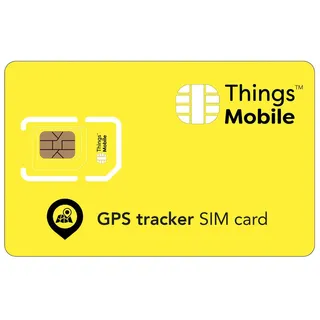 SIM Card for GPS Tracker - Things Mobile - Global Coverage, GSM/2G/3G/4G Multioperer Network without holding, reduction and competitiveness. €50 incl. credit card +€10 free