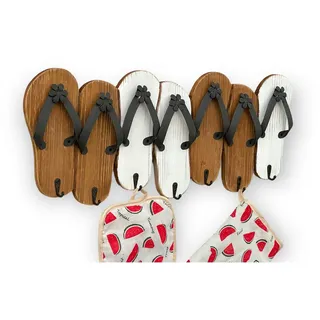 DanDiBo Ambiente Garderobenhaken Sandalen Weiß