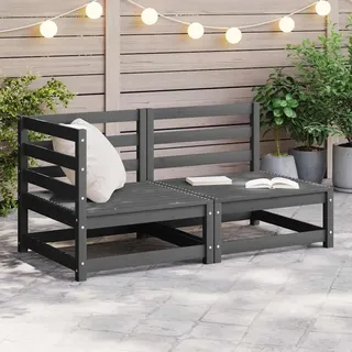 VidaXL 805692, Grau, Holz, Erwachsene & Kinder - Grau
