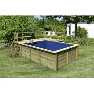 Karibu Rechteck Pool Modell 2 Variante C 440 x 350 x 124 cm