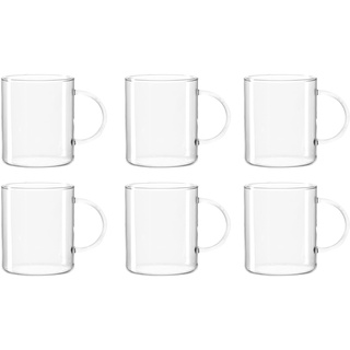 LEONARDO Novo Teeglas, 6-er Set, 570 ml, Höhe 10,3 cm, hitzebeständiges Glas, 030537