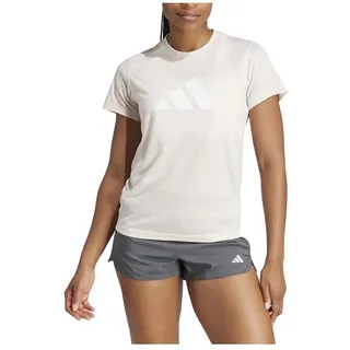 Adidas Damen Train Essentials Big Performance Logo Training Tee T-Shirt, Putty Mauve/White, M