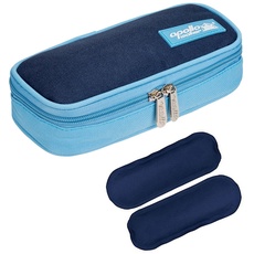 Diabetikertasche ONEGenug Kühltasche mit 2 Kühlakkus Insulin Tasche für Diabetes Spritzen, Insulininjektion und Medikamente 20x4x9cm
