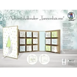 URSUS Adventskalender Buch "Tannenbäume"