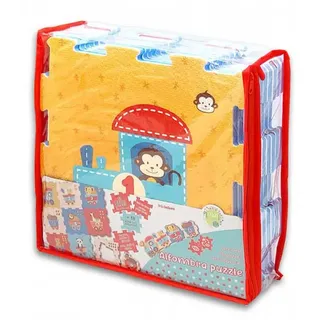 Tachan 19-teilige Eva-teppich-zugtiere 88x88 Cm - Multicolor - 18-24 Monate