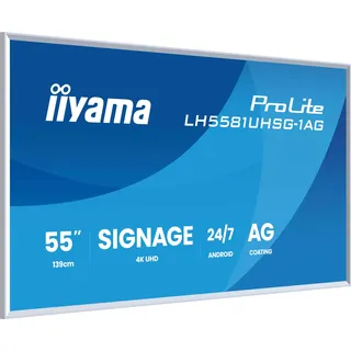 iiyama Prolite LH5581UHSG-1AG 55' 4K UHD Digital Signage-Display mit abnehmbaren Rahmen