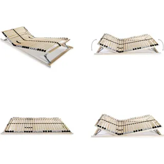 vidaXL Lattenrost mit 28 Lamellen 7 Zonen 70 x 200 cm - Lattenrost - Bettrost - Mattenrost - Matratzenrost - Braun
