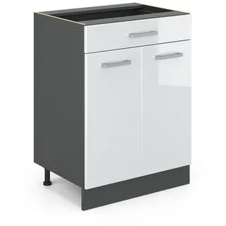 Vicco Schubladenschrank R-Line 60 x 81,6 x 46 cm Weiß