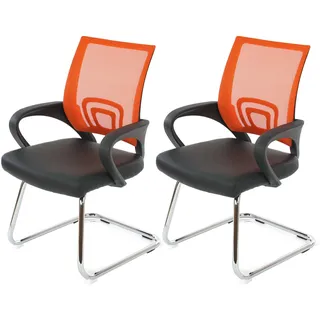 MCW Konferenzstuhl Kunstleder Orange