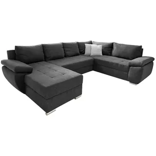 Livetastic Wohnlandschaft , Anthrazit , Textil , Uni , Füllung: Schaumstoff,Schaumstoff , U-Form , 305x219 cm , Made in Eu , Liegefunktion , Wohnzimmer, Sofas & Couches, Wohnlandschaften, Ecksofas mit Schlaffunktion