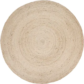 Paco Home Teppich rund, 13 mm Höhe, Jute, Boho, Handgefertigter Natur-Teppich