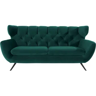 Candy Couch Samt 3-Sitzer Dunkelgrün