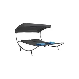 VCM my garden Sonnenliege Bindox anthrazit Stahl