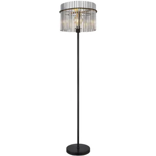 GLOBO Stehleuchte Gorley schwarz chrom 152 cm